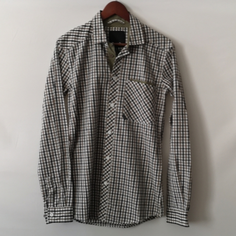 Bench Men's SMALL Button NWT Military Green/Black
